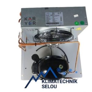 Verflüssigungssatz mit Embraco NEU6212GK Kompressor und Kondensator